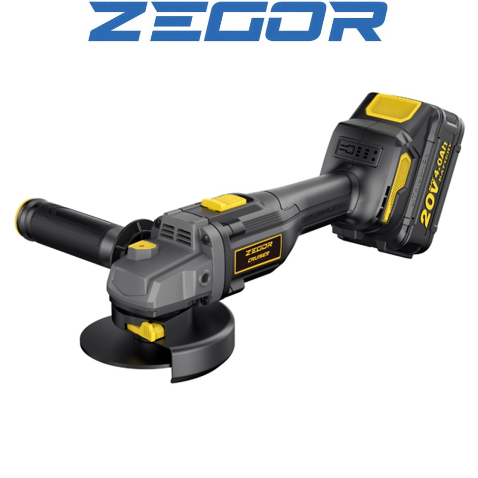 Машина аккумуляторная угловая шлифовальная ZEGOR AGCR-21BL-125 1