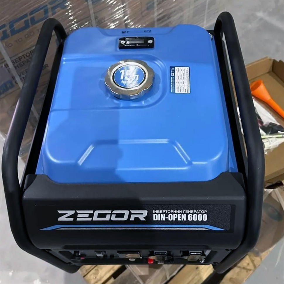 Генератор бензиновый инверторный Zegor DIN-OPEN6000T 5,5-6,0 кВт