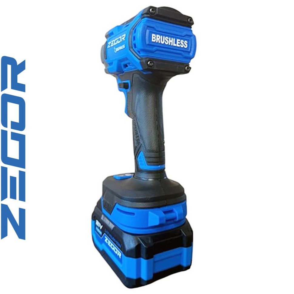 Гайковерт акумуляторний Zegor SDAX-21BL-500 2*(21В, 4Ач) у кейсі