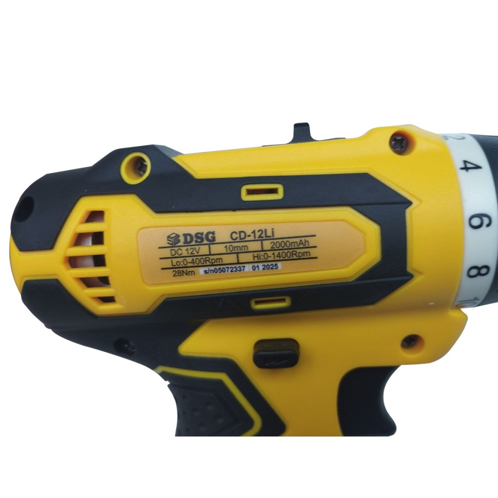 Аккумуляторный шуруповерт DSG CD-12Li (в кейсе) 2*(12В, 2 А/ч), в